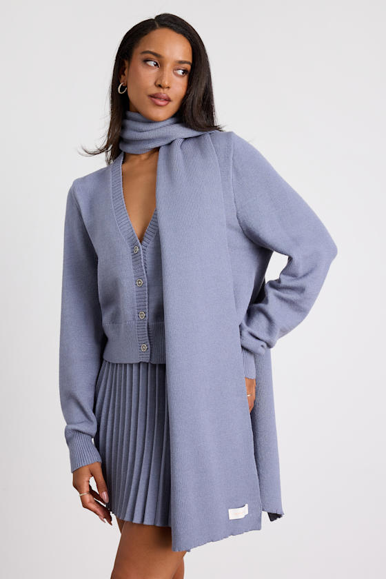 Gianna Periwinkle Three Piece Sweater Dress 2