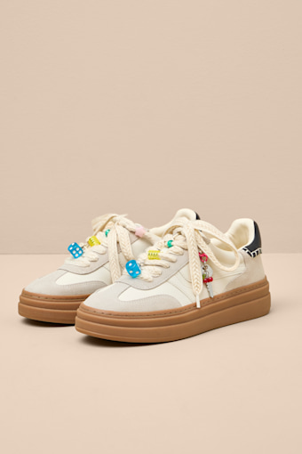 Dodge Charm Bone Multi Leather Sneakers 1