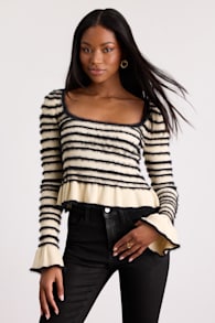 C5T7647: CREAM/ BLACK 1