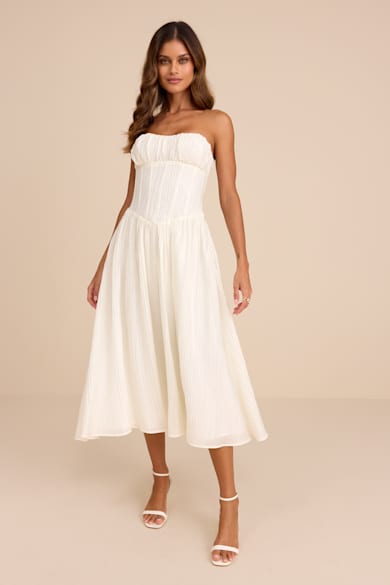 White Wedding Guest Dresses - Lulus