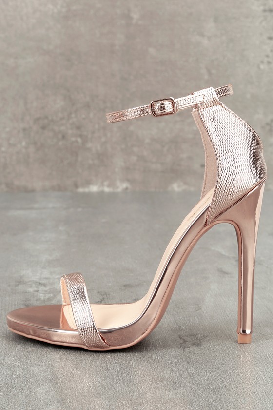 rose gold heels myer