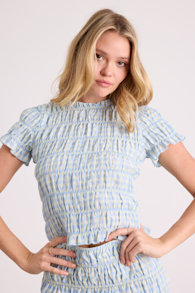 I25T3094: LT BLUE/IVORY 1