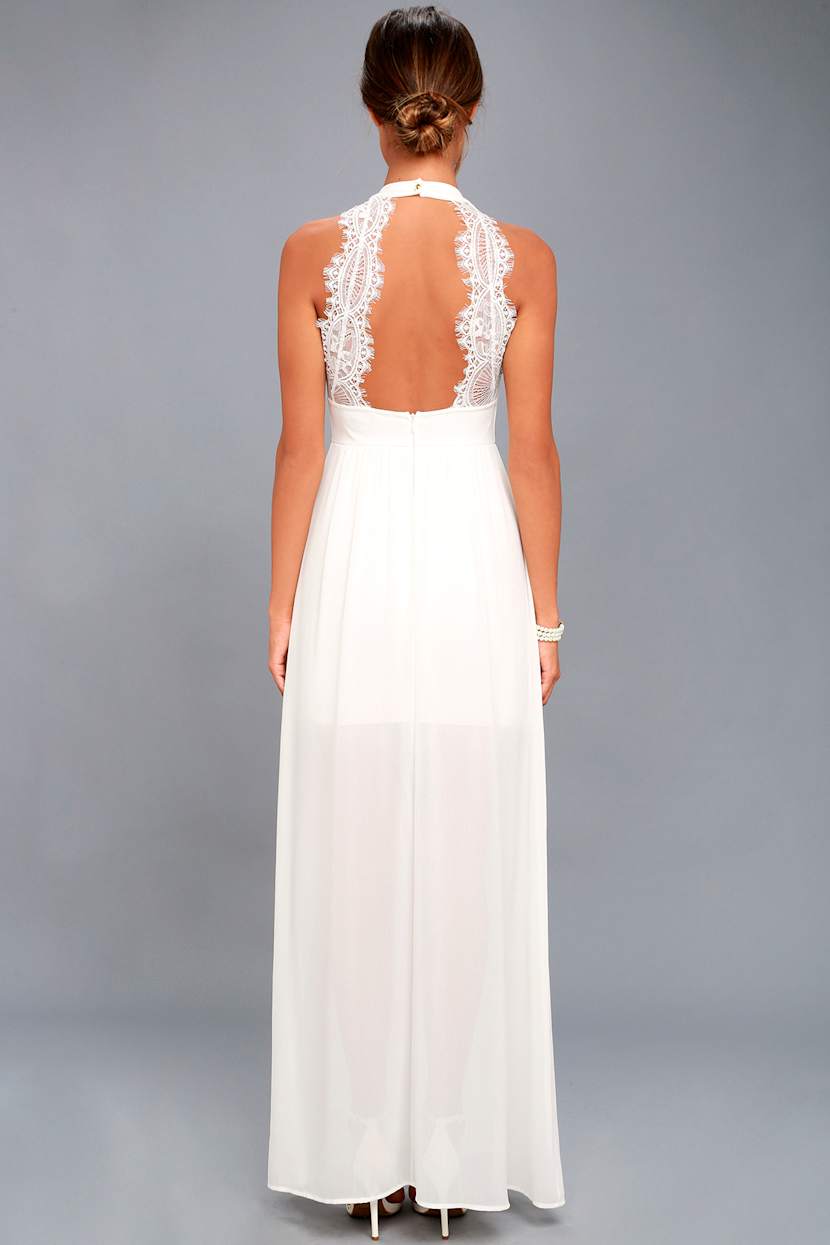 lulus white lace maxi dress womens White Dress - Maxi Dress - Lace Dress - Long Sleeve Dress