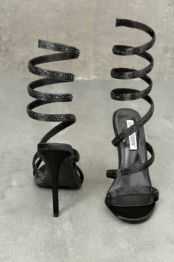 spiral strap heels