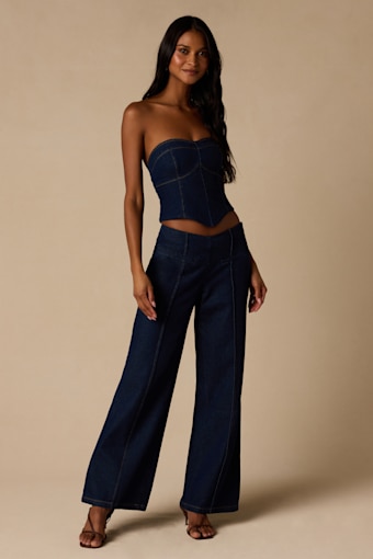 Denna Dark Wash Wide-Leg Jeans 2