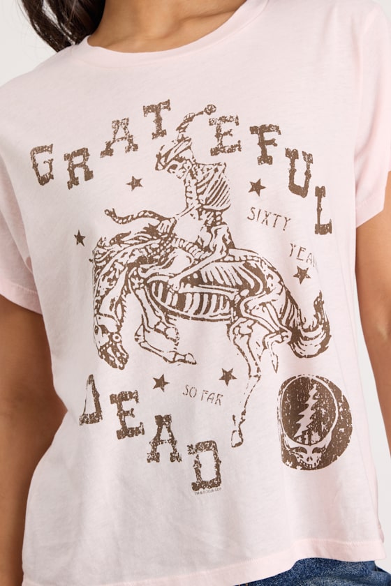 Grateful Dead Sixty Years So Far Blush Graphic Tee - thumbnail 5