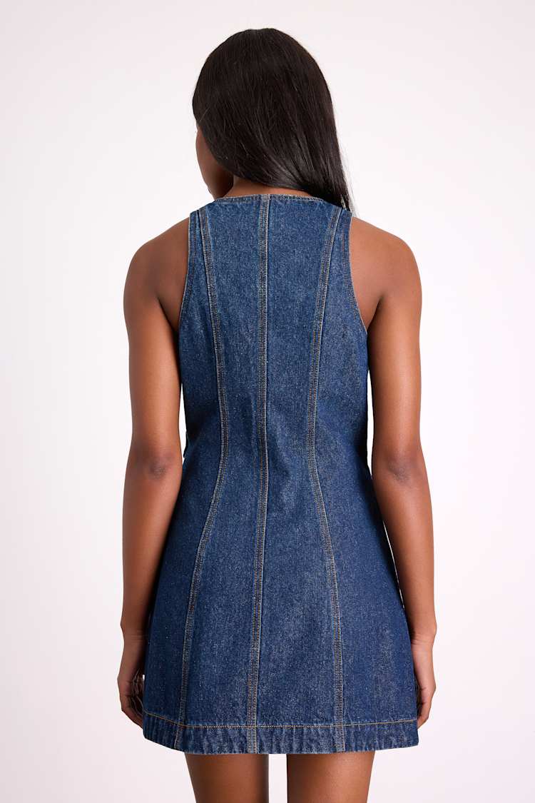 Dark Wash Denim Dress - Denim Mini Dress - Surplice Wrap Dress - Lulus Dark Wash Denim Dress - Denim Mini Dress - Surplice Wrap Dress - Lulus