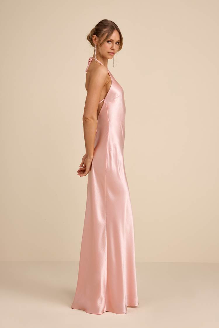 sachin and babi light blue dress Pink Structured Bow Mini Dress | Pearl Detail main image 1