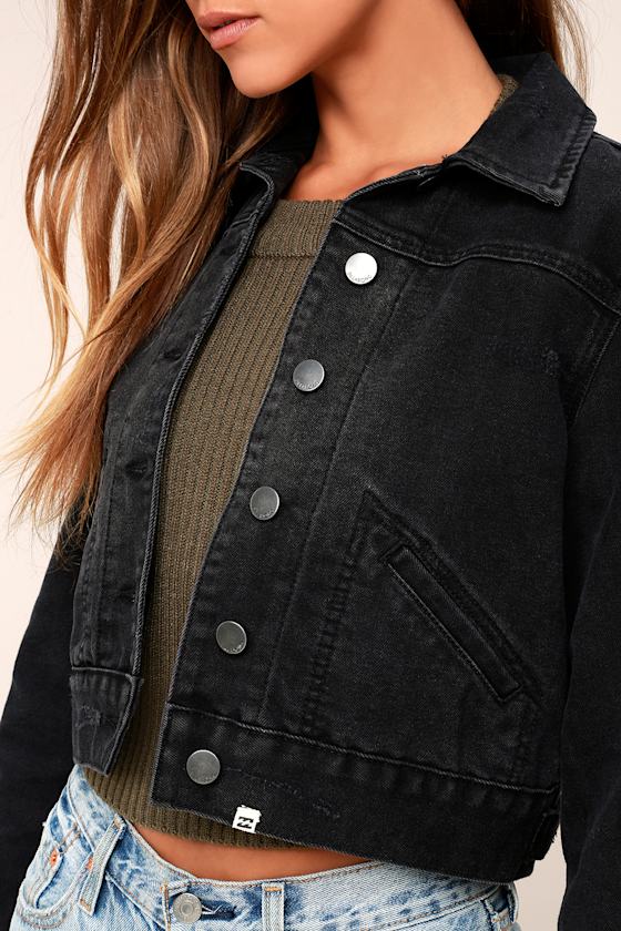 Billabong Beamin' and Dreamin' Jacket Cropped Denim Jacket