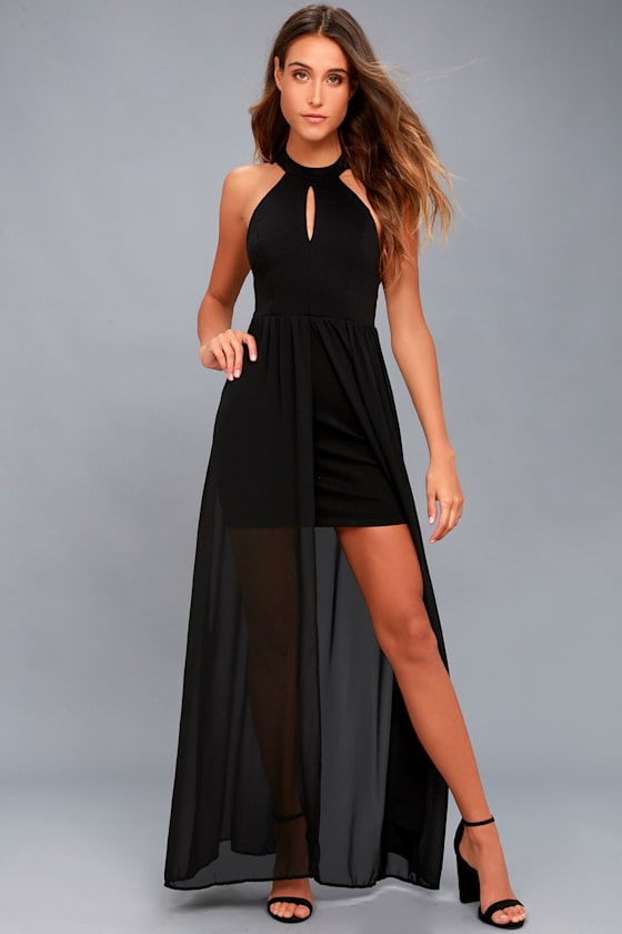 My Beloved Black Lace Maxi Dress 2