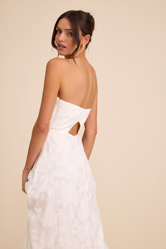 Garden of Romance White Burnout Maxi Dress 1