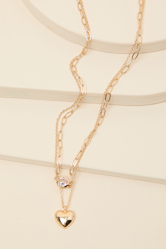 Mory Gold Layered Pendant Necklace - thumbnail 2