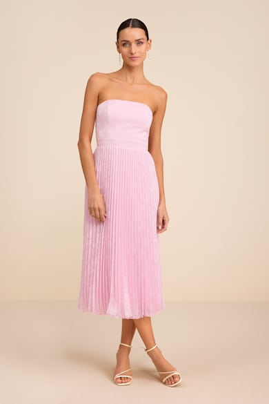 chinese dress ladies The Deborah - Short Sleeved Pleated Pencil Dress main image 1