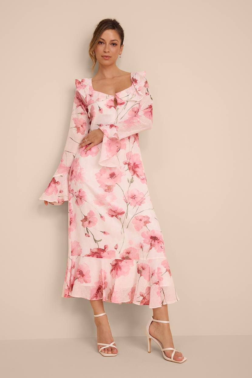 open lace back dress Rent River Island Light Pink Morrocan Slip Dress