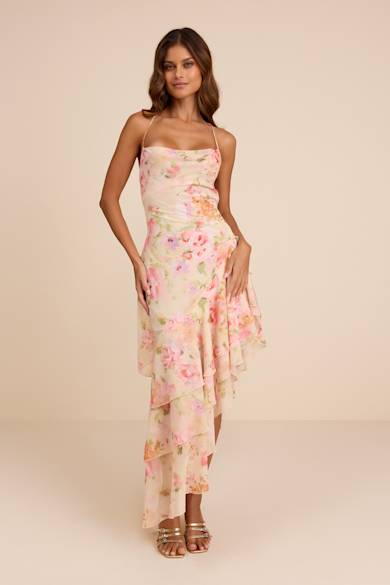 slim fit dress slacks Pretty In Peach Dress main image 0