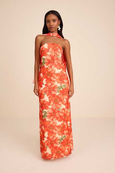 Orange Wedding Guest Dresses - Lulus