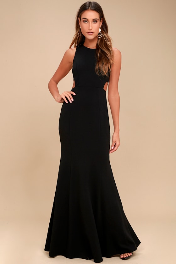Loving Embrace Black Cutout Maxi Dress 1
