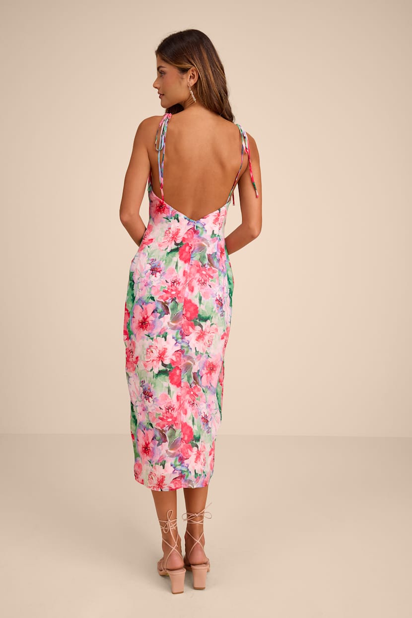 strapless open back dress Suzanne Fleur Snow Combo Speckled Fleur Poplin Dress