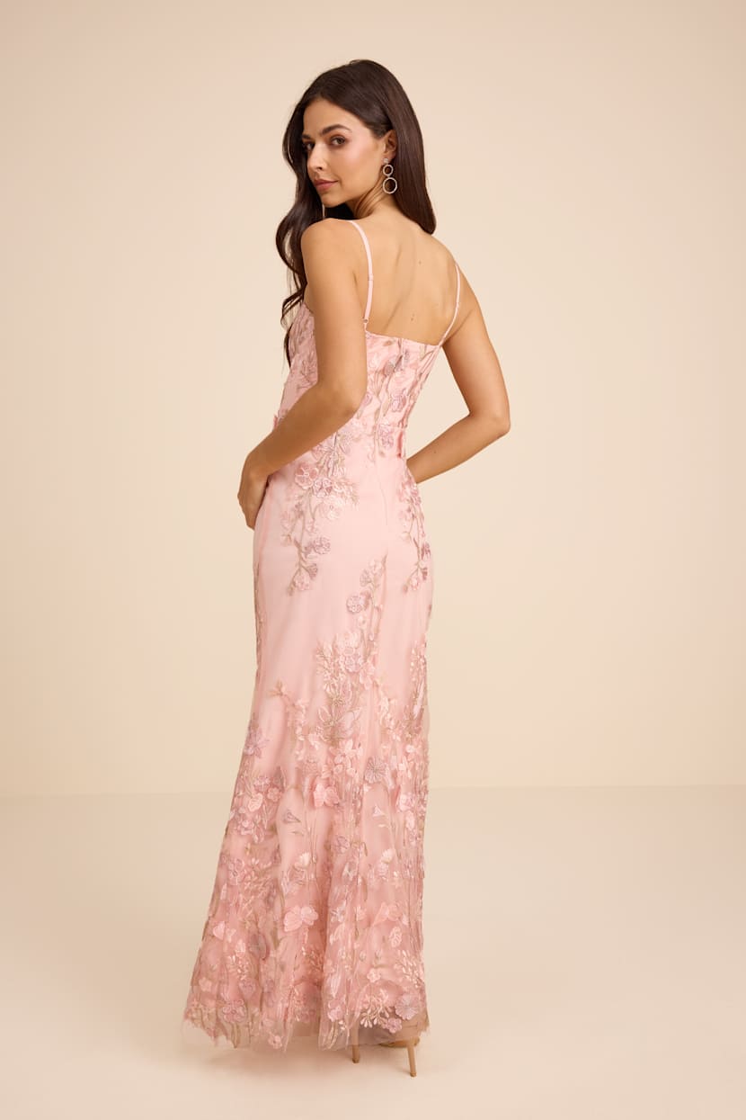 Light Pink Embroidered Maxi Dress | Womens | X-Small (Available in M, L, XL) | 100% Polyester | Lulus