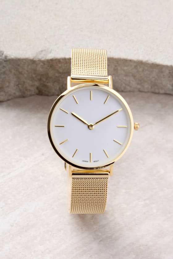 Style Break Gold and White Watch