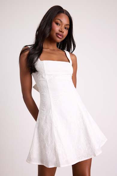 semi casual white dress White Casual Dresses for Women