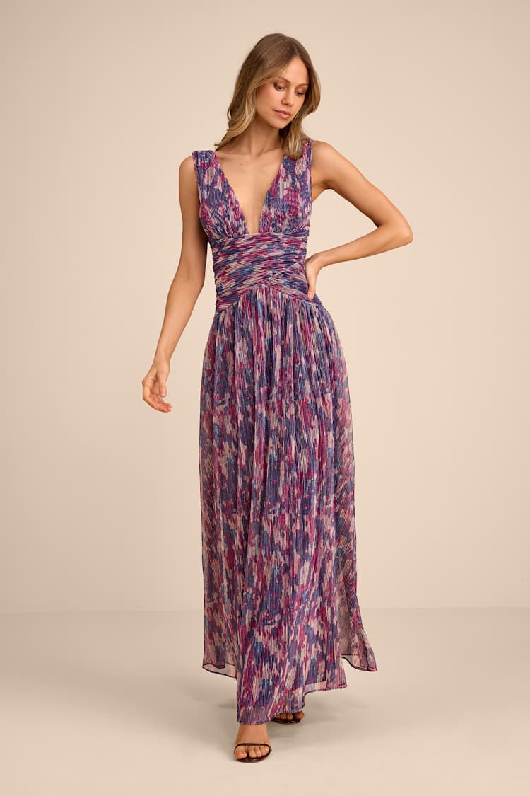strapless open back dress Pink Silver Sequin Prom Dress With Floral Aesthetic Design