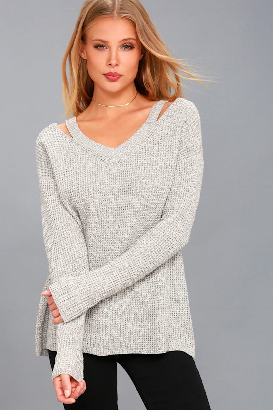 Goosudu Cutout Cropped Sweater main image 0
