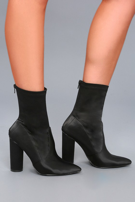 satin boots