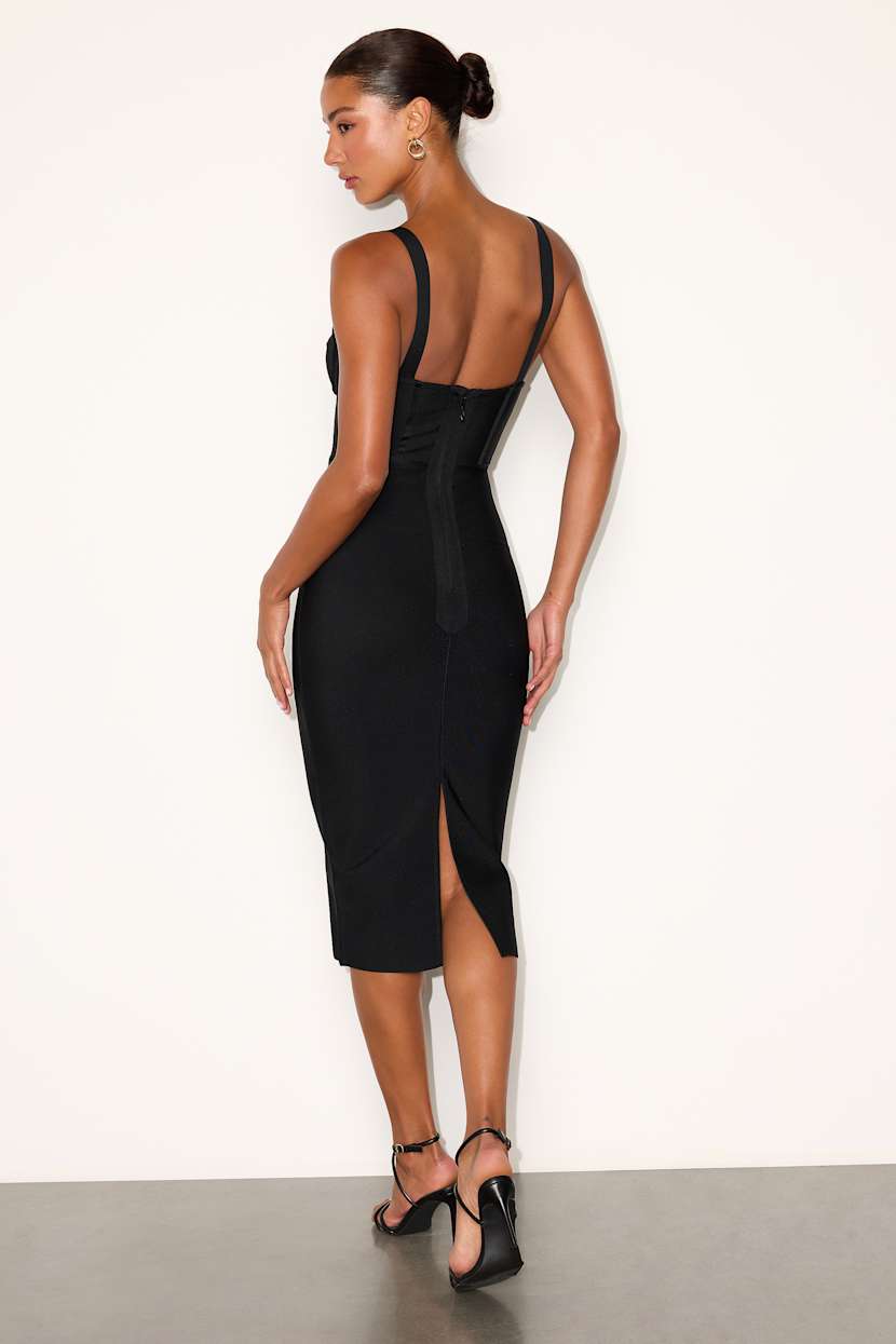 black bandage dress midi Knit Bodycon | Womens | X-Small | Polyester/Spandex Exposed Zipper green friday Ruffle Chiffon Bridesmaid Dress Size:Extra Small (4/6)
