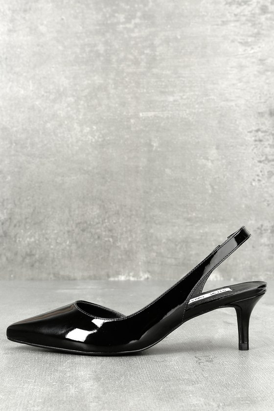 steve madden black kitten heels