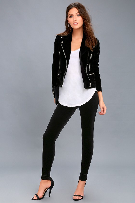 black velvet leggings outfit