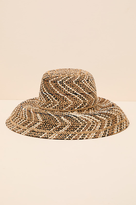 San Diego Hat Co. Briza - Brown Multi Sun Hat - Straw Sun Hat - Image 2
