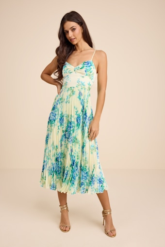 JMD411029: YELLOW/BLUE/GREEN FLORAL MULTI 1