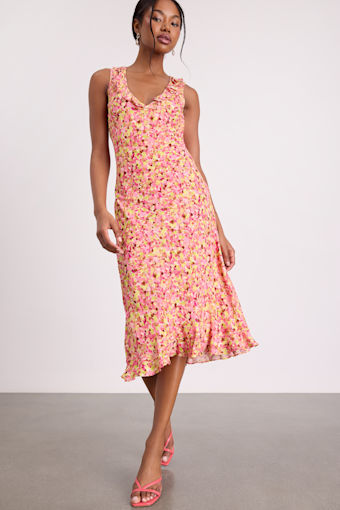 JLD509002: PINK/ GREEN/ BROWN/ IVORY 1