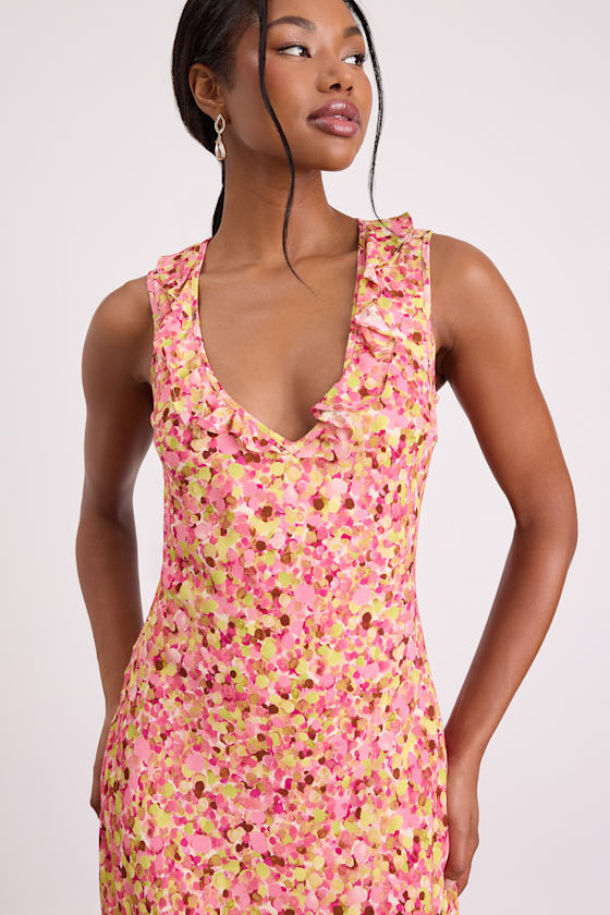 JLD509002: PINK/ GREEN/ BROWN/ IVORY 2