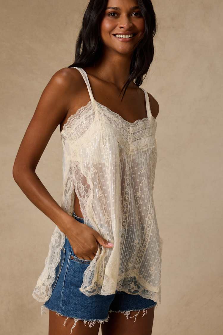 SLY（スライ） ワンピース SHEER SQUEEZE CAMI DRESS シアー 