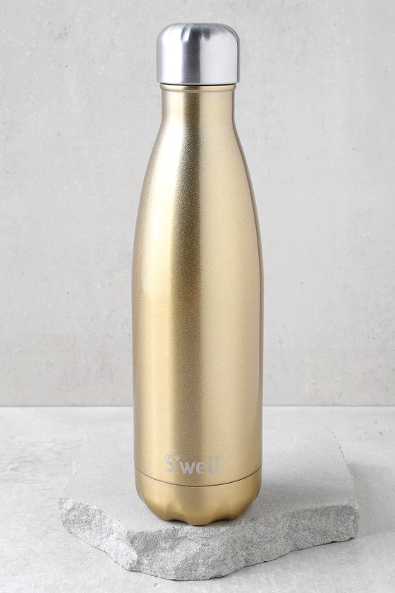 Sparkling Champagne Gold Stainless Steel Water Bottle
