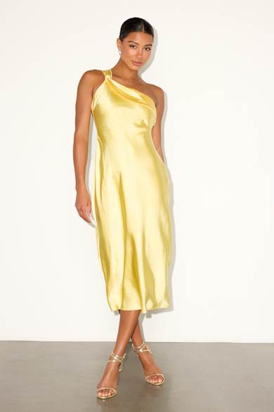 strapless open back dress One-Shoulder Aria Short Sequin Hoco Dress main image 1