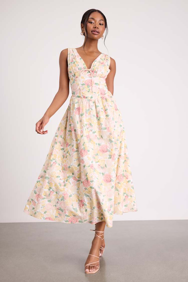 sachin and babi light blue dress ELIE TAHARI The Faye Embroidered Cotton Midi-dress main image 0