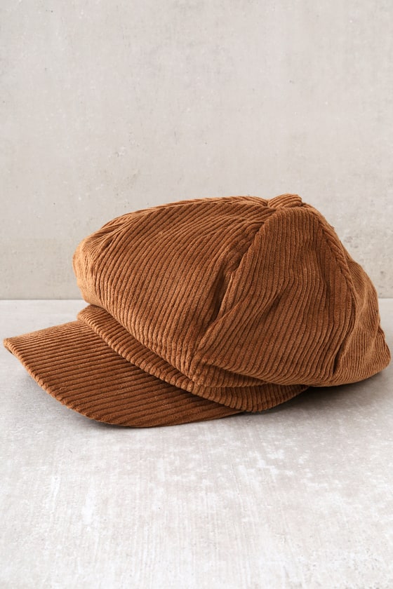 Cute Corduroy Baker Boy Cap - Baker Boy Hat - Cabbie Hat