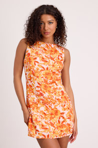 GLD407042B: RED MULTI FLORAL 1