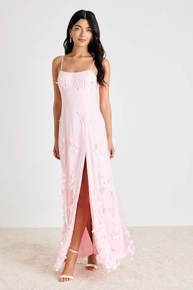 shop wedding guest dresses fall Mirabella Long Sleeve Fitted Evening Dress main image 0