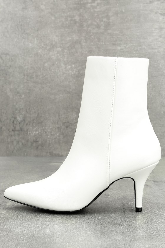 white calf boot