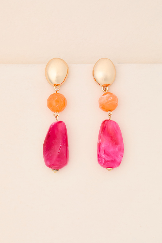 Valmai Multi Stone Drop Earrings 1