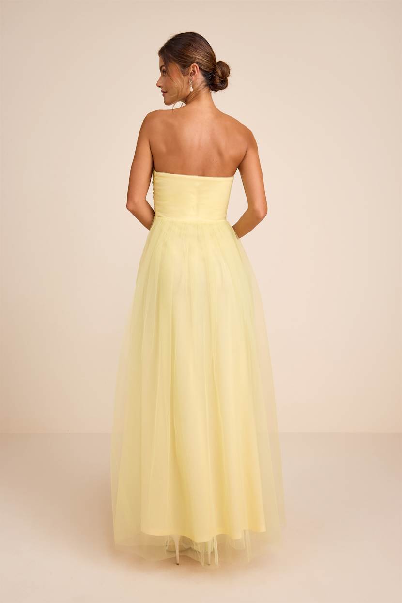 tulle dress formal Peachy Orange Tulle Dress– Teuta Matoshi main image 1