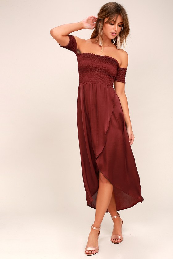 Red Satin Dress