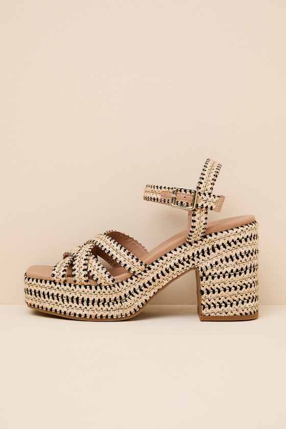 ST BARTS: NATURAL/BLACK RAFFIA 1