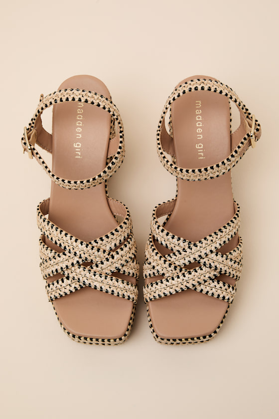 ST BARTS: NATURAL/BLACK RAFFIA 2
