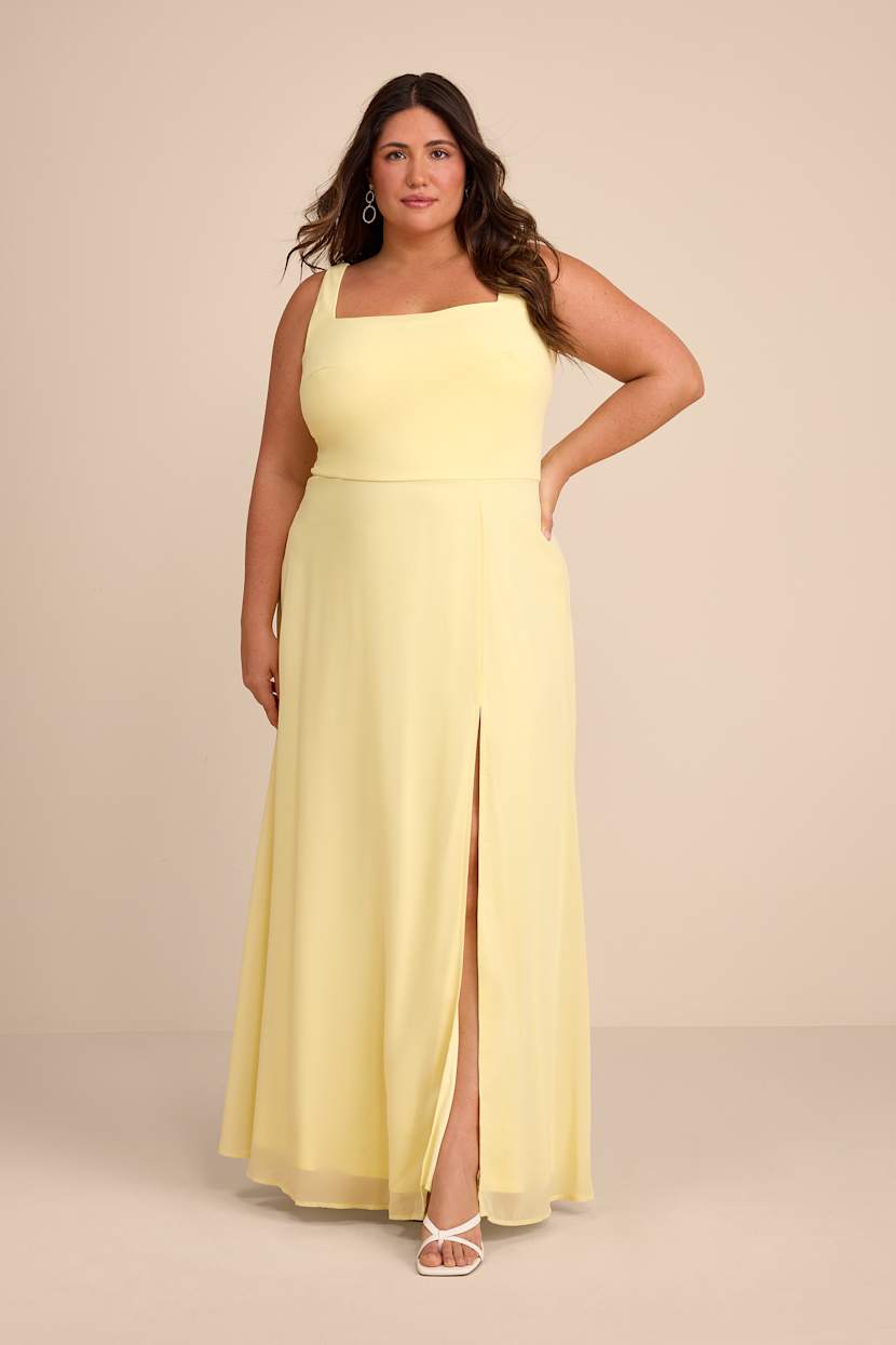 white christmas dresses Palm Yellow Reversible Dress – 2-in-1 Midi Dress for Women | Versatile  Style main image 0