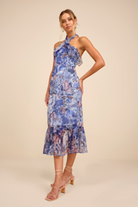 CD35103: BLUE MULTI FLORAL 4
